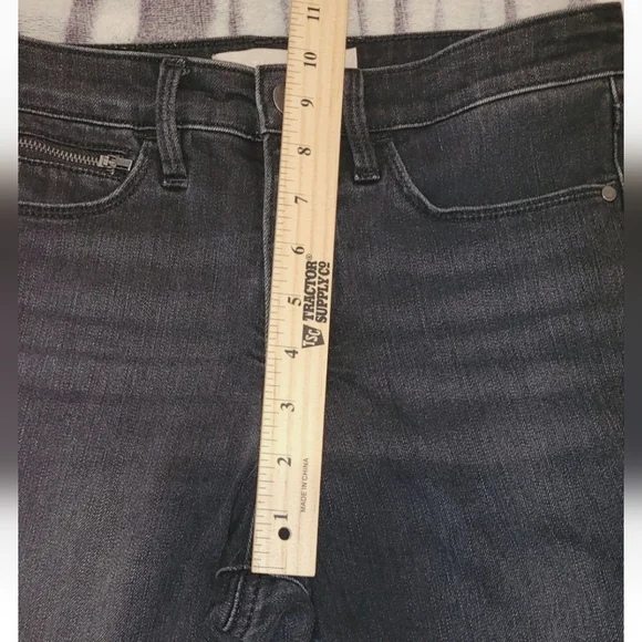 Athleta SculpTek Skinny Jeans Womens 4 Carbon Black Zip Ankle Stretch Mid Rise - Picture 9 of 15